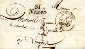 Nexon lettre 7 janv 1833